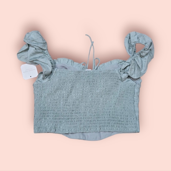 Altar'd State Light Green Ruffle Top - Picture 5 of 8